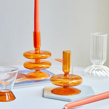 Load image into Gallery viewer, Taper Candle Holders Glass Decoration
