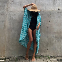 Load image into Gallery viewer, Bohemian Embroidery  Beach Cover Tunic
