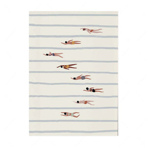 Women Swimmers Wall Art PrintsMinimalist Posters Swimming Pool
