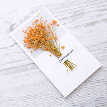 Load image into Gallery viewer, 10pcs  Gift Card Wedding Invitations Greeting Cards Dried Flowers Handwritten Blessing Birthday Envelope thanksgiving
