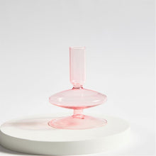 Load image into Gallery viewer, Taper Candle Holders Glass Decoration
