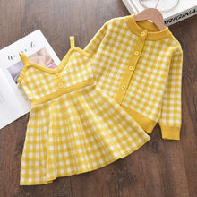 Load image into Gallery viewer, fashion girl Knit Bow Dresses
