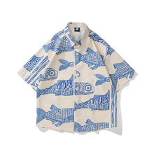 Load image into Gallery viewer, Oversized American Style Fashion Fish Print
