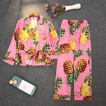 Load image into Gallery viewer, Anthropol New Plants  Satin Pijamas Set
