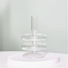 Load image into Gallery viewer, Taper Candle Holders Glass Decoration
