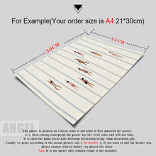 Load image into Gallery viewer, Women Swimmers Wall Art PrintsMinimalist Posters Swimming Pool
