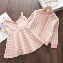 Load image into Gallery viewer, fashion girl Knit Bow Dresses
