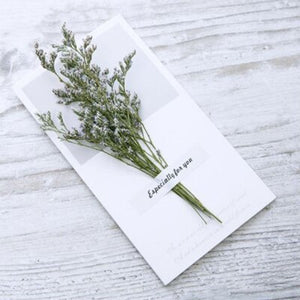 10pcs  Gift Card Wedding Invitations Greeting Cards Dried Flowers Handwritten Blessing Birthday Envelope thanksgiving