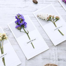 Load image into Gallery viewer, 10pcs  Gift Card Wedding Invitations Greeting Cards Dried Flowers Handwritten Blessing Birthday Envelope thanksgiving
