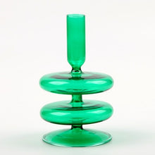 Load image into Gallery viewer, Taper Candle Holders Glass Decoration
