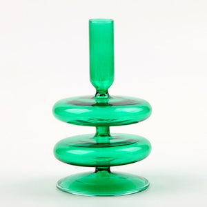 Taper Candle Holders Glass Decoration