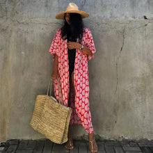 Load image into Gallery viewer, Bohemian Embroidery  Beach Cover Tunic
