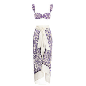 Anthrop  With Cover Up Swimsuit Two Pieces