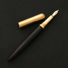 Load image into Gallery viewer, Luxury Brand Wood Fountain Pen 0.7mm Fine Nib Calligraphy Pens Writing Metal Wooden Gifts Stationery Office School Supplies
