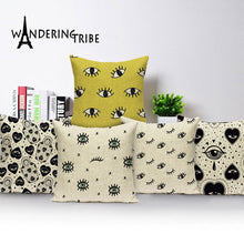 Load image into Gallery viewer, Stella  Eye Cushion Covers Linen Home Decoration
