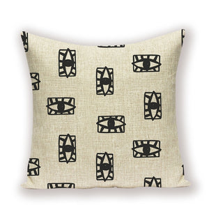 Stella  Eye Cushion Covers Linen Home Decoration