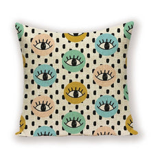 Load image into Gallery viewer, Stella  Eye Cushion Covers Linen Home Decoration
