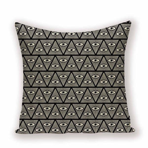 Stella  Eye Cushion Covers Linen Home Decoration