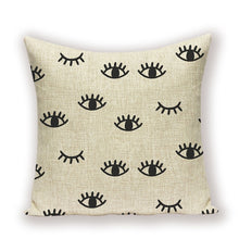 Load image into Gallery viewer, Stella  Eye Cushion Covers Linen Home Decoration
