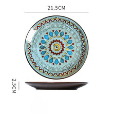 Load image into Gallery viewer, Alexa Creative hand-painted ceramic plate round plate
