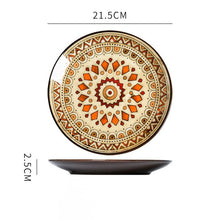 Load image into Gallery viewer, Alexa Creative hand-painted ceramic plate round plate
