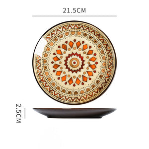 Alexa Creative hand-painted ceramic plate round plate