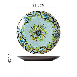 Alexa Creative hand-painted ceramic plate round plate