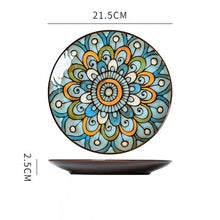 Load image into Gallery viewer, Alexa Creative hand-painted ceramic plate round plate
