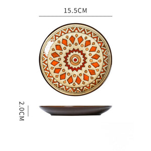 Alexa Creative hand-painted ceramic plate round plate
