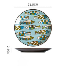 Load image into Gallery viewer, Alexa Creative hand-painted ceramic plate round plate
