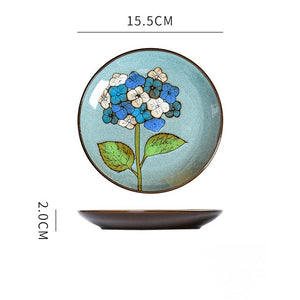 Alexa Creative hand-painted ceramic plate round plate