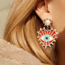 Load image into Gallery viewer, Julia New Retro Love Heart Earrings
