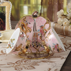 Malaya  Bird Tea Cup Saucer Spoon Set
