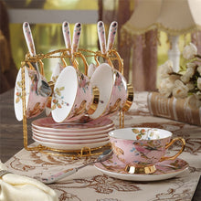 Load image into Gallery viewer, Malaya  Bird Tea Cup Saucer Spoon Set
