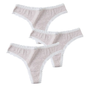 3 Pcs/Set  Panties G-String Cotton