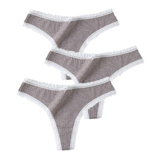 Load image into Gallery viewer, 3 Pcs/Set  Panties G-String Cotton
