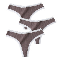 Load image into Gallery viewer, 3 Pcs/Set  Panties G-String Cotton
