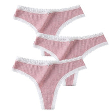 Load image into Gallery viewer, 3 Pcs/Set  Panties G-String Cotton
