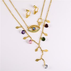 Evil necklace  set