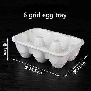 ceramic 12 separation egg tray