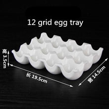Load image into Gallery viewer, ceramic 12 separation egg tray
