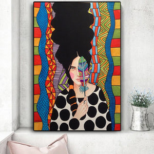 Abstract Colorful Canvas  Posters