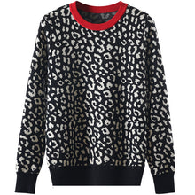 Load image into Gallery viewer, Carla sweater leopard knitted
