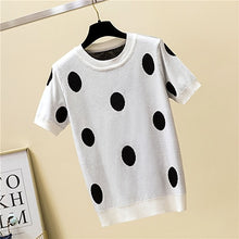 Load image into Gallery viewer, Channeling Polka Dot T Shirt
