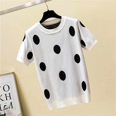 Channeling Polka Dot T Shirt