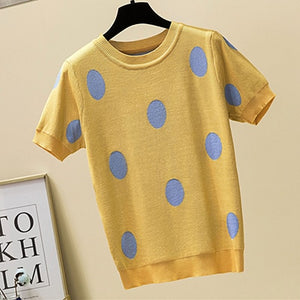 Channeling Polka Dot T Shirt