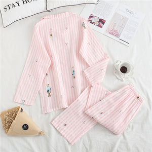 Amara cotton long sleeve casual sleepwear