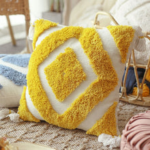 Load image into Gallery viewer, Cushion Cover 45x45cm Moroccan Style Tuft Tassels Handmade Decoration Pillow Cover Diamond Ivory Pink Blue Yellow For Sofa Bed
