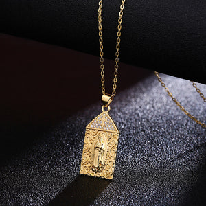 Virgin Mary Pendant Necklace