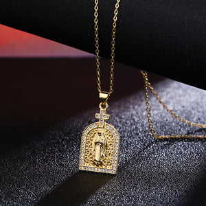 Virgin Mary Pendant Necklace